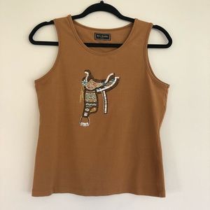 BIT & BRIDLE Cowgirl Tank Top | Medium